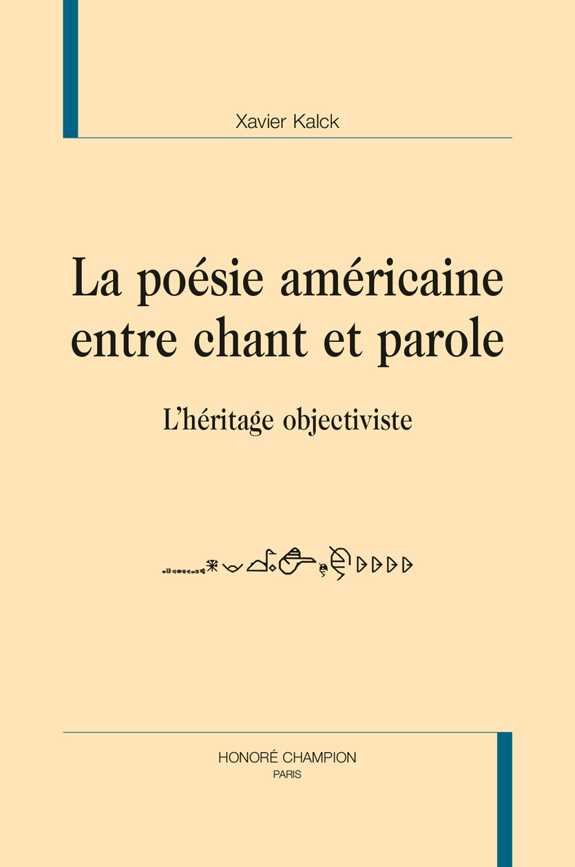POÉSIE AMÉRICAINE ENTRE CHANT ET PAROLE