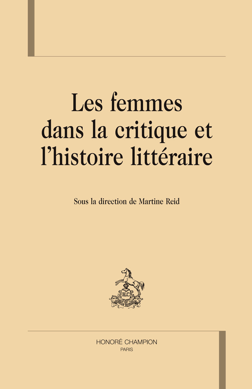 Les femmes dans la critique et l'histoire littéraire