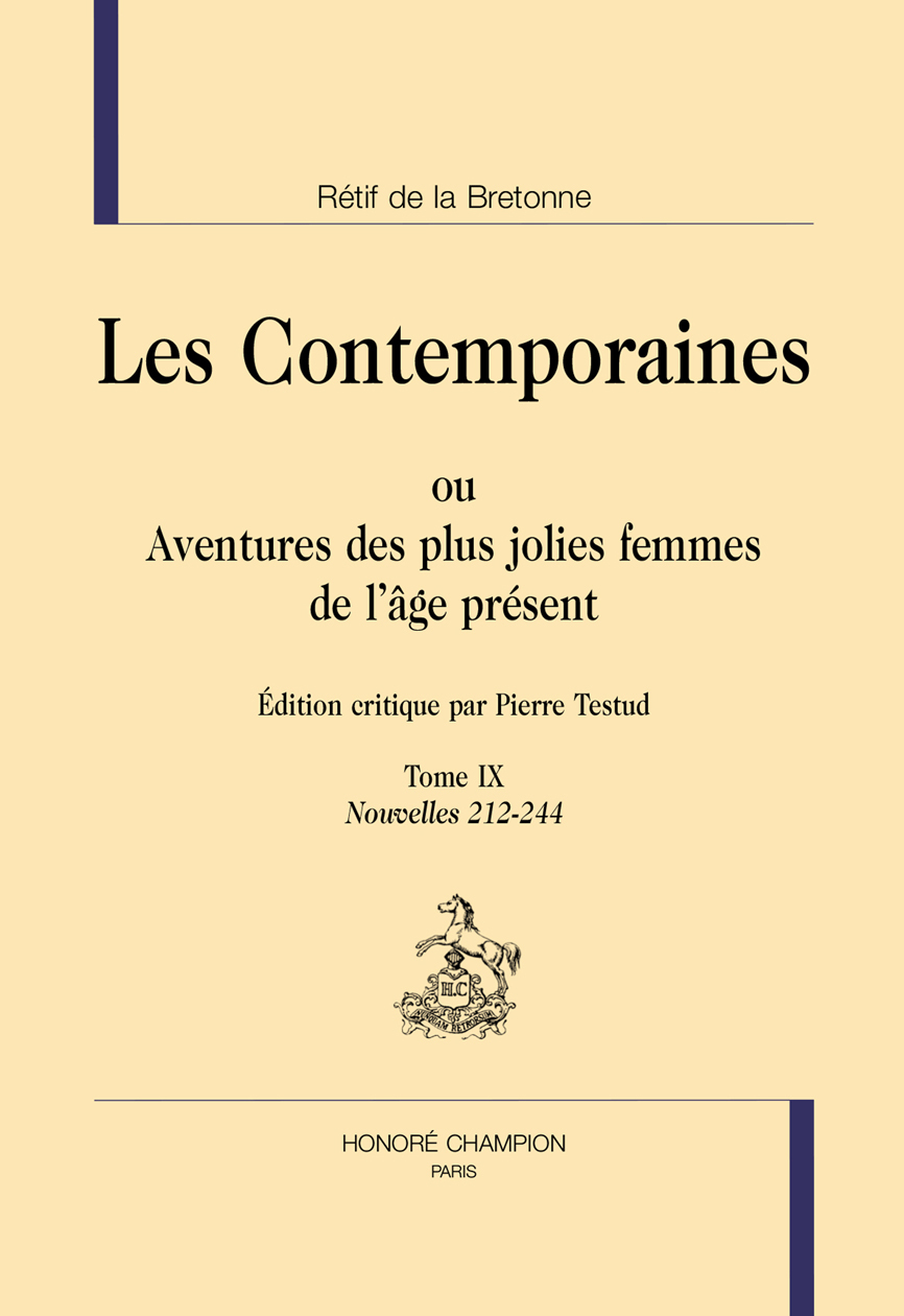 Les contemporaines T9 : nouvelles 212-244