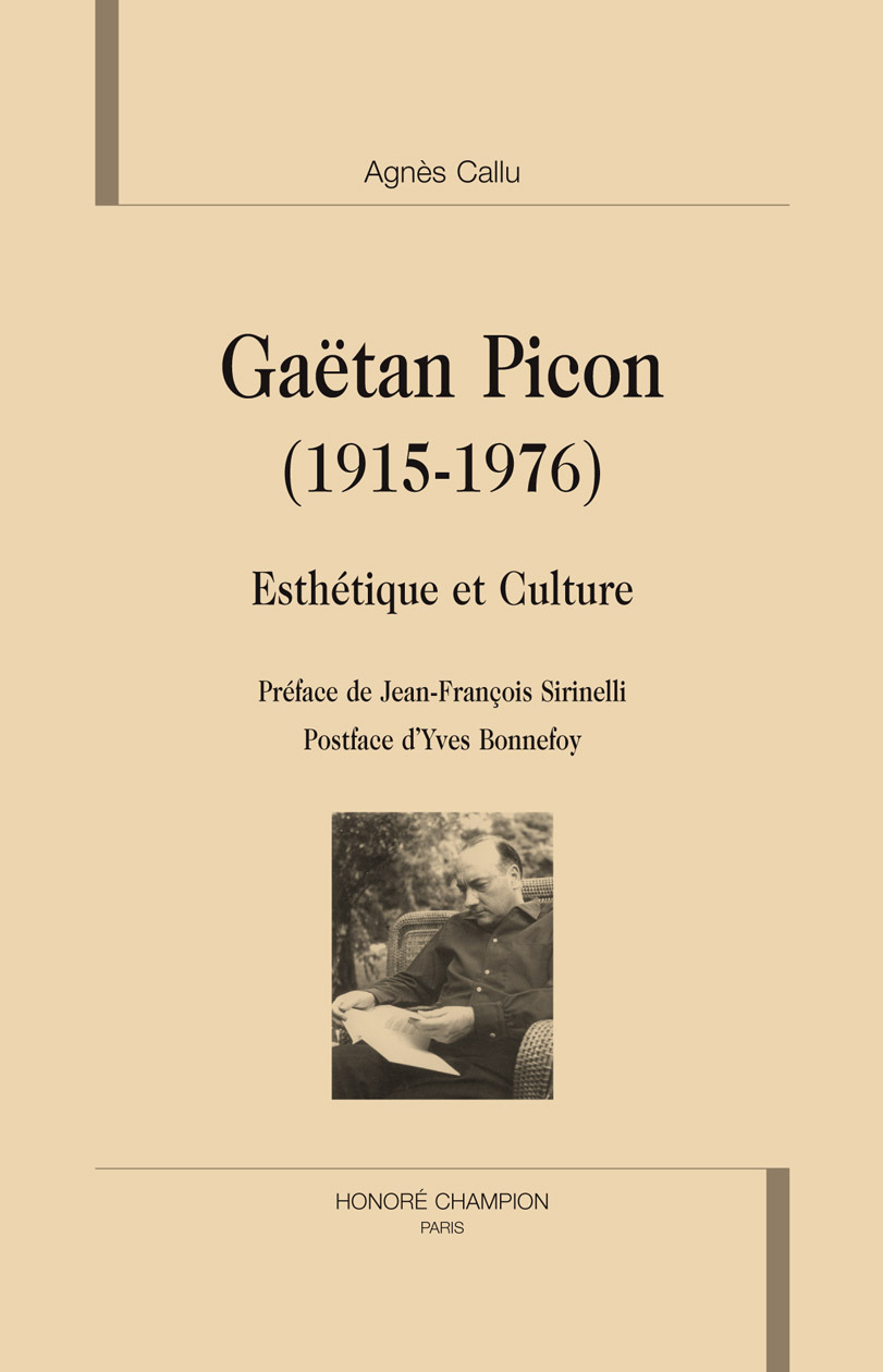 Gaëtan Picon, 1915-1976 - esthétique et culture