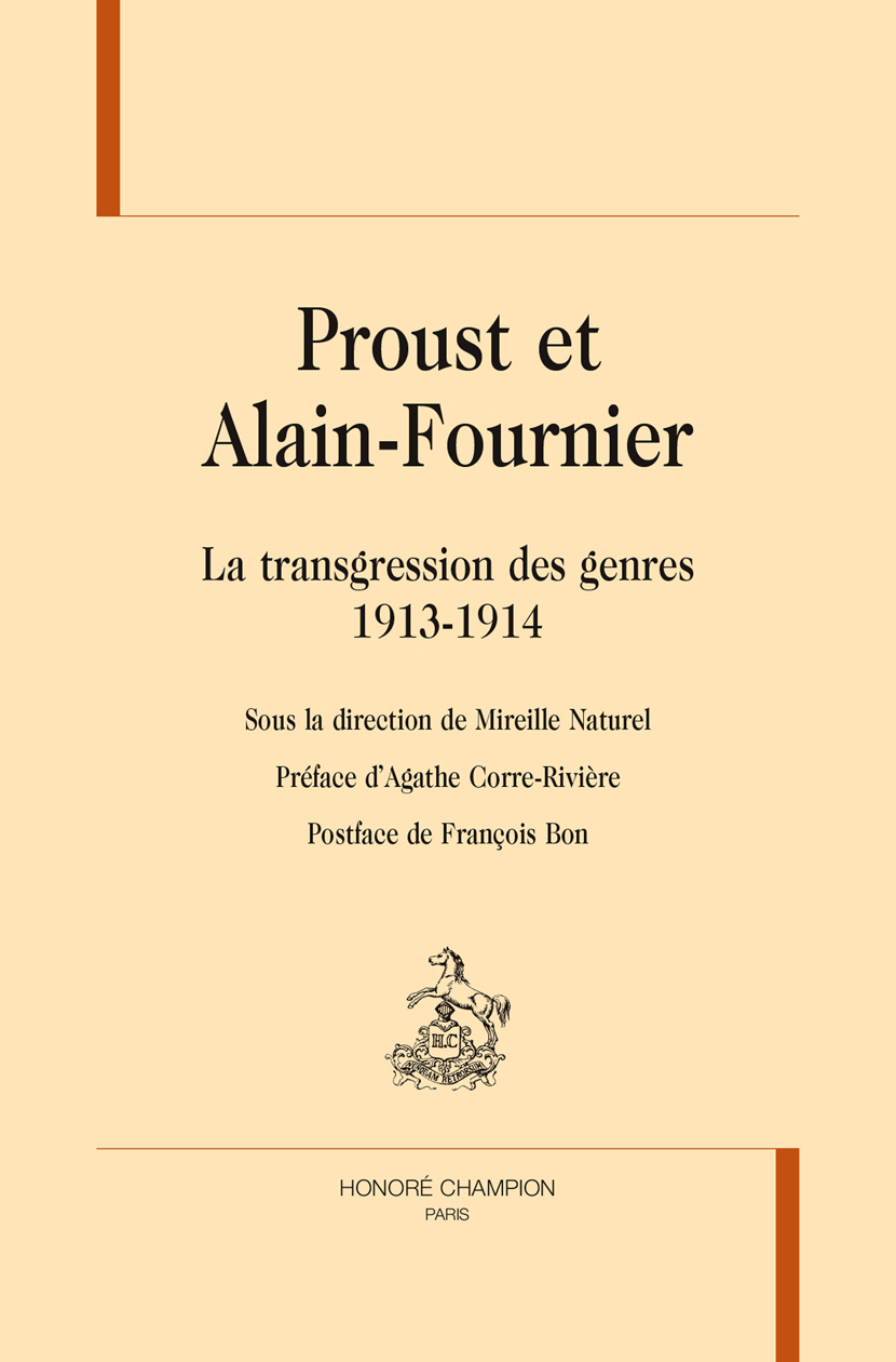 Proust et Alain-Fournier