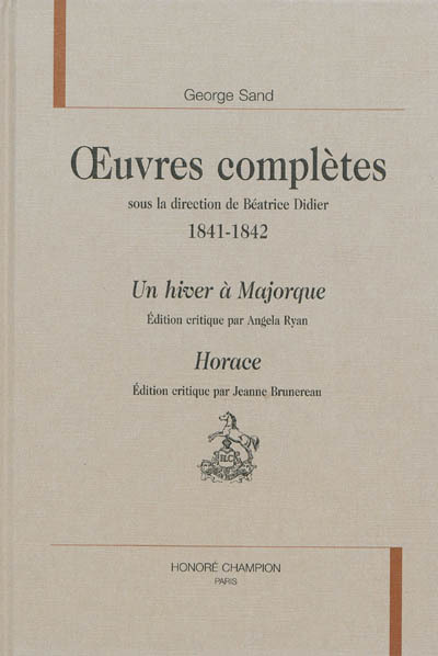 Un hiver à Majorque - Horace (1841-1842)