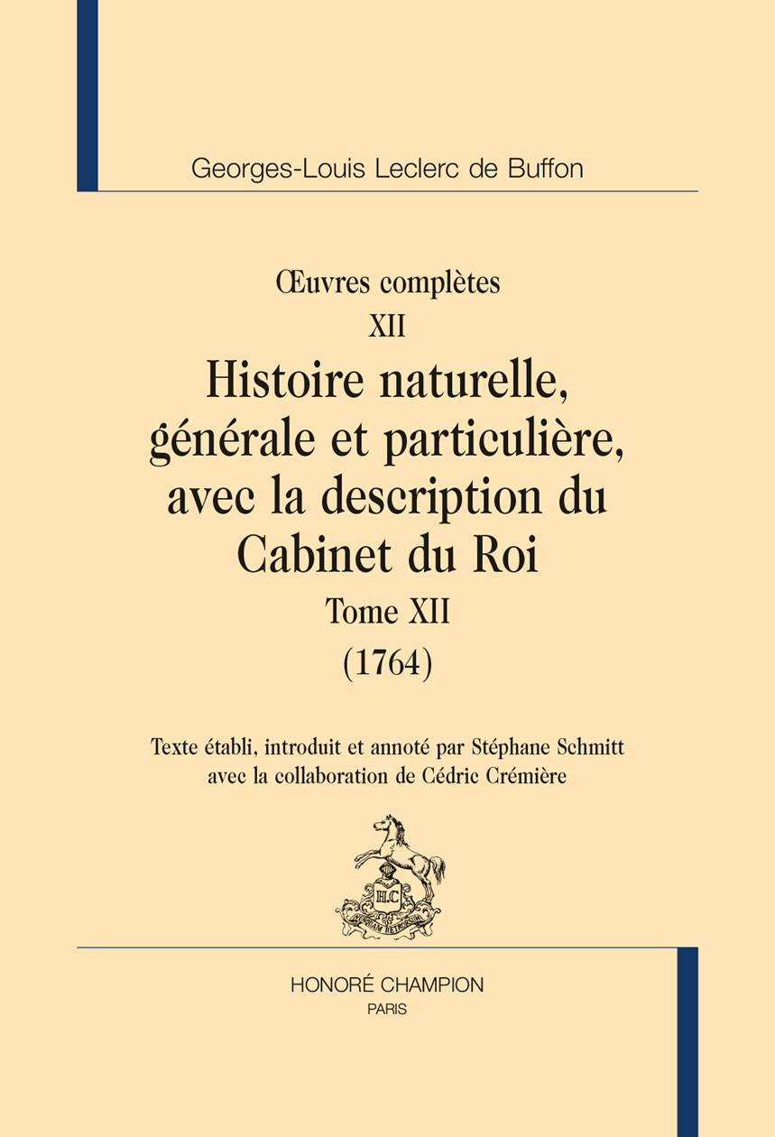 Histoire naturelle. Tome XII (1764)