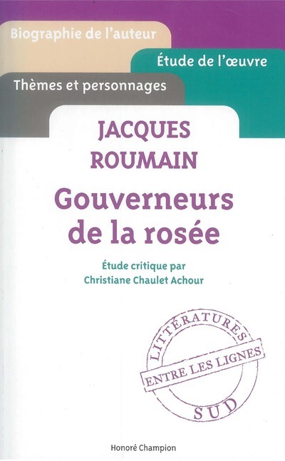 Gouverneurs de la rosée. Jacques Roumain.