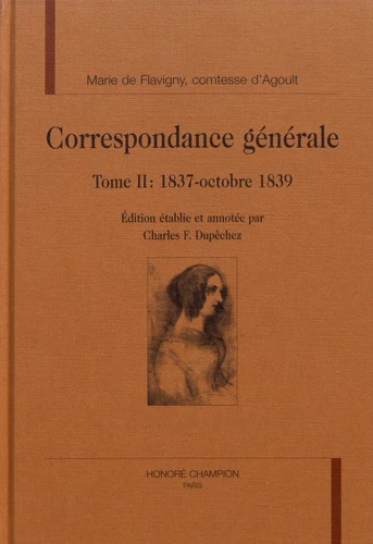Correspondance générale T2 : 1837-octobre 1839