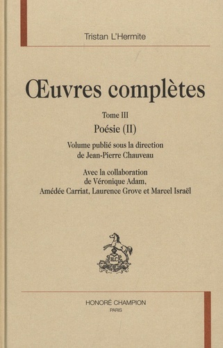 Œuvres complètes T3 : poésie (2)