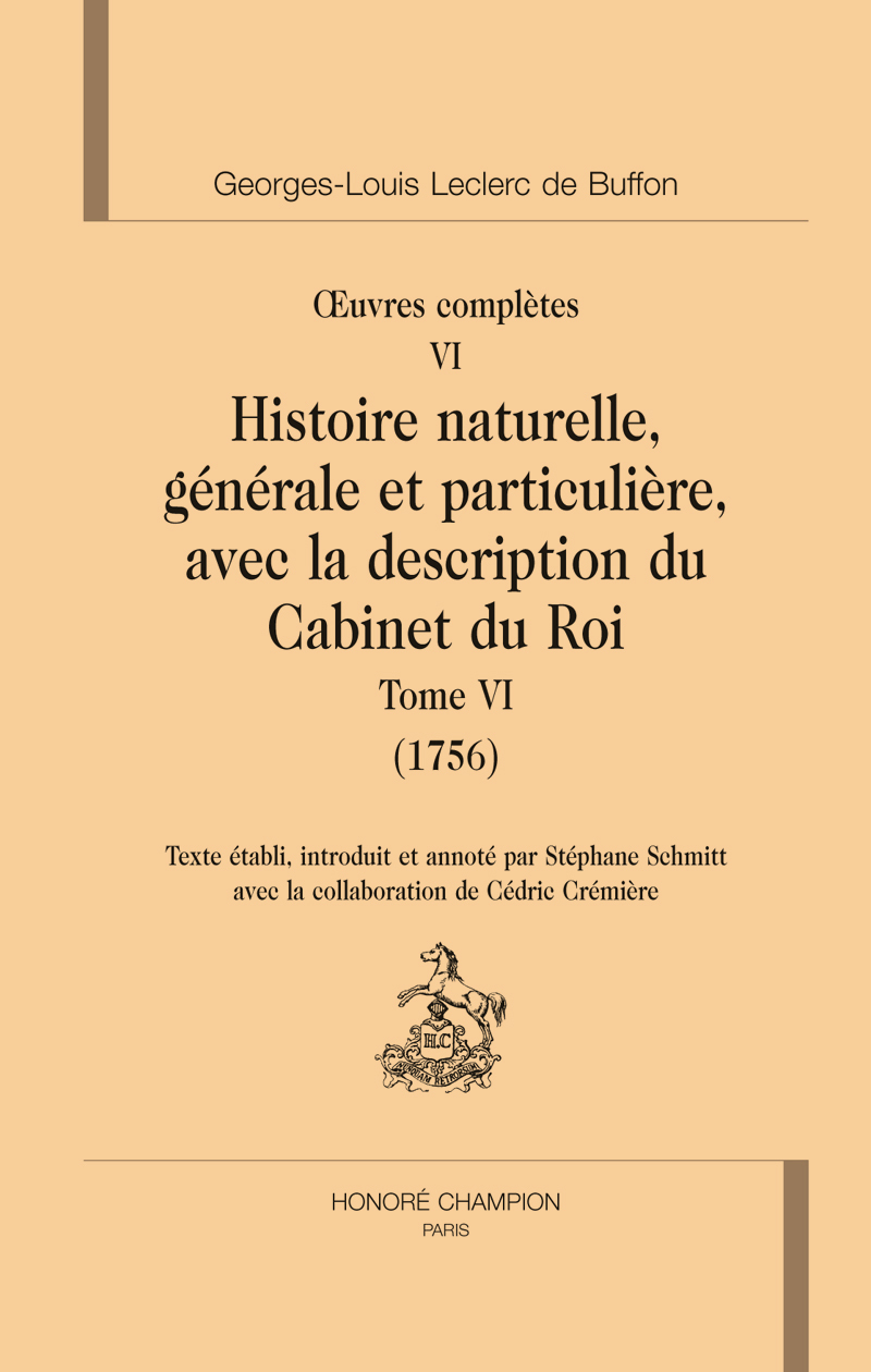 Histoire naturelle. Tome VI (1756)