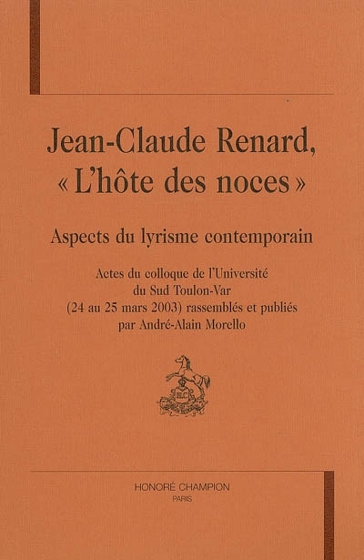 Jean-Claude Renard, l'hôte des noces