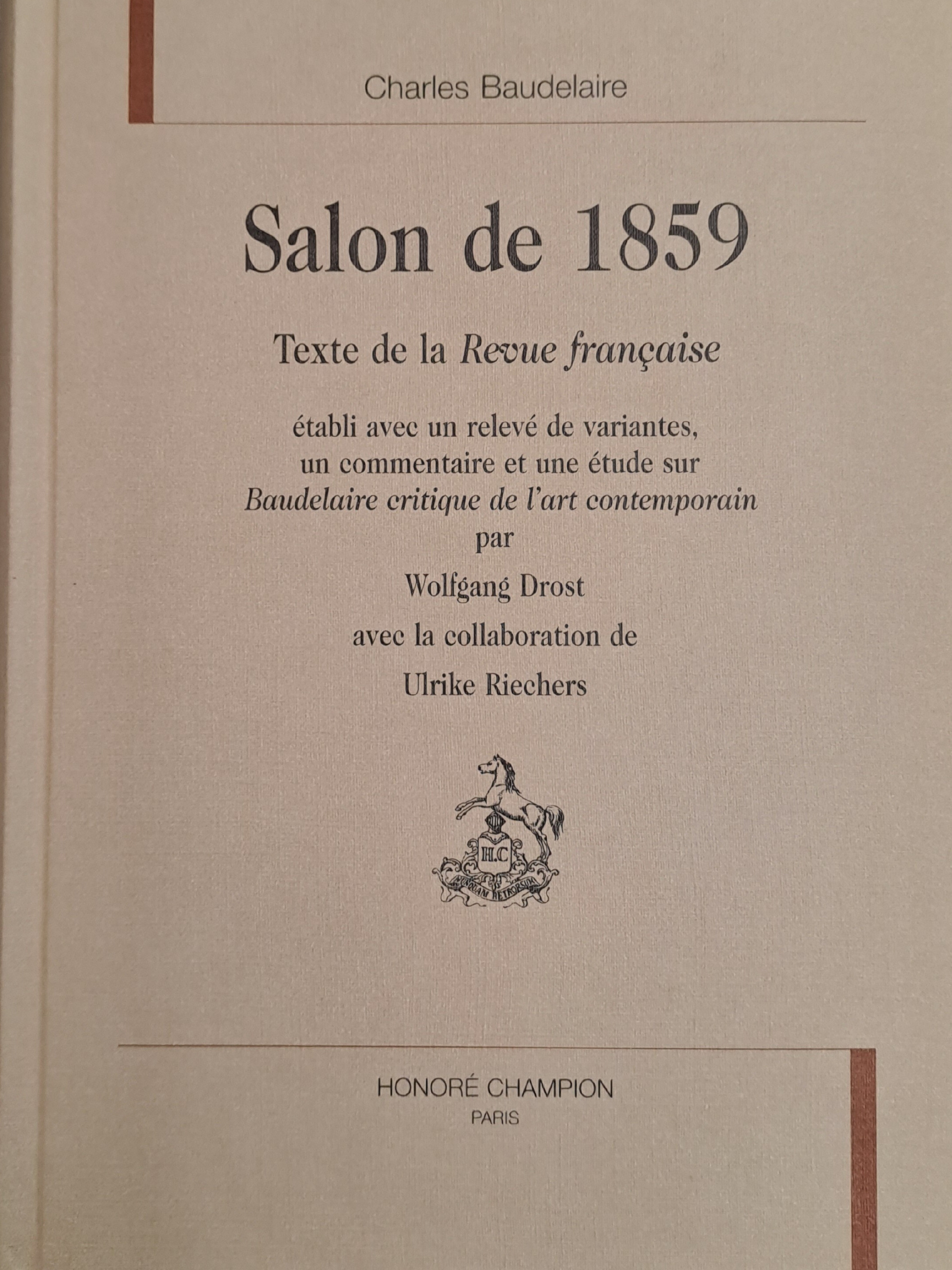 Salon de 1859 - texte de la "Revue française"