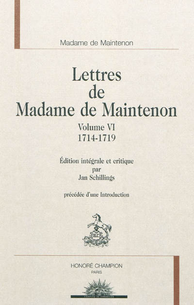 Lettres de madame de Maintenon T6