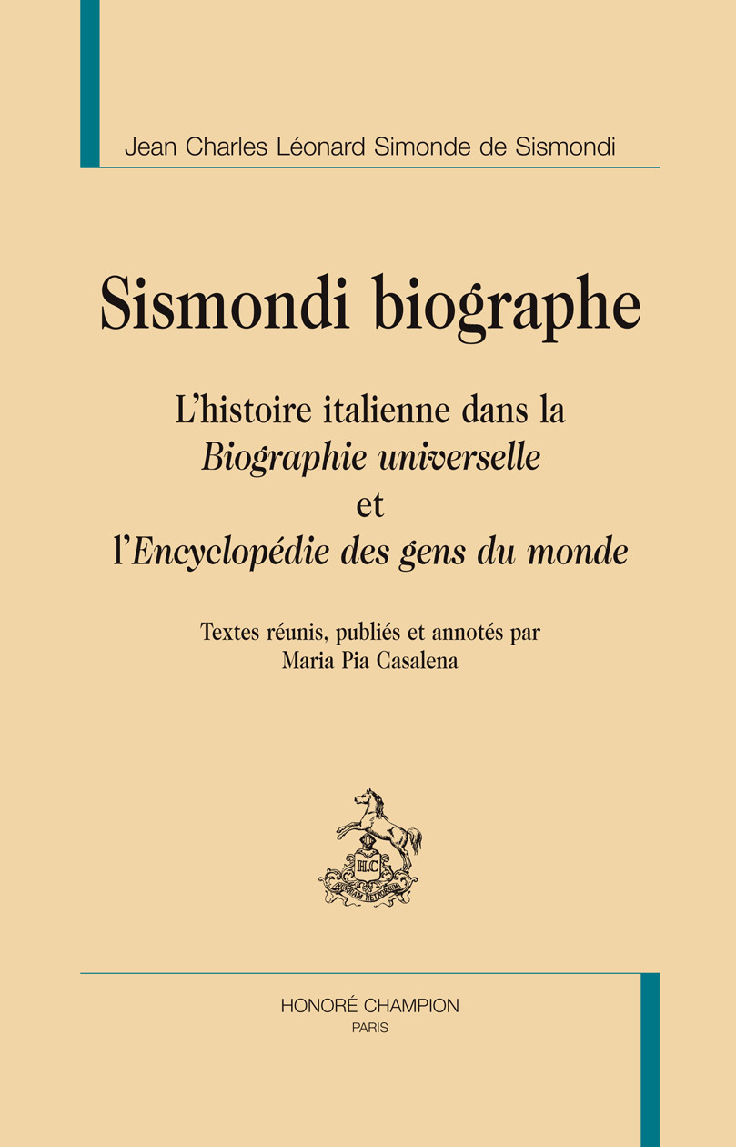 Sismondi biographe