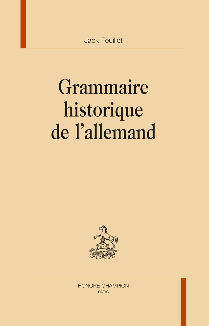Grammaire historique de l'allemand