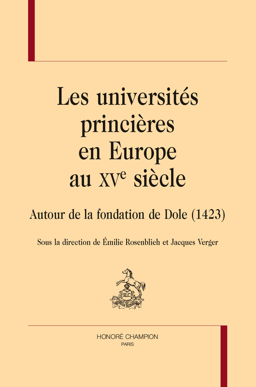 Les universités princières en Europe au XVe siècle