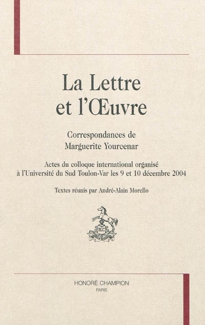 La lettre et l'œuvre