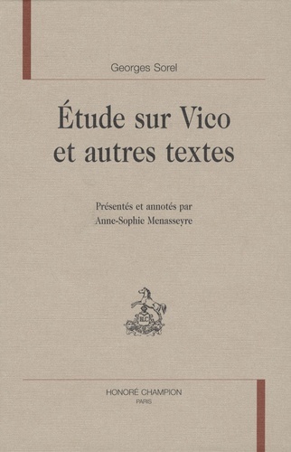 Étude sur Vico et autres textes