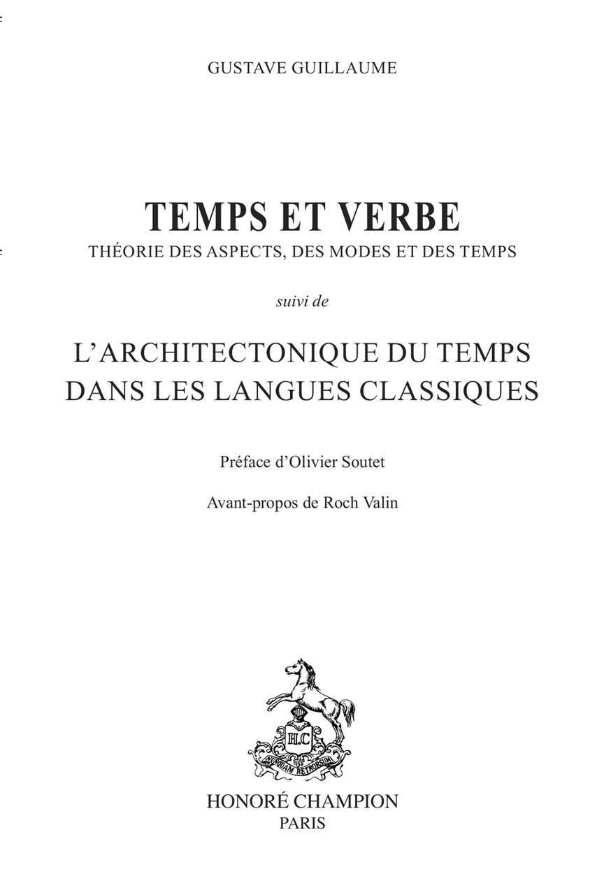 TEMPS ET VERBE.(1993)