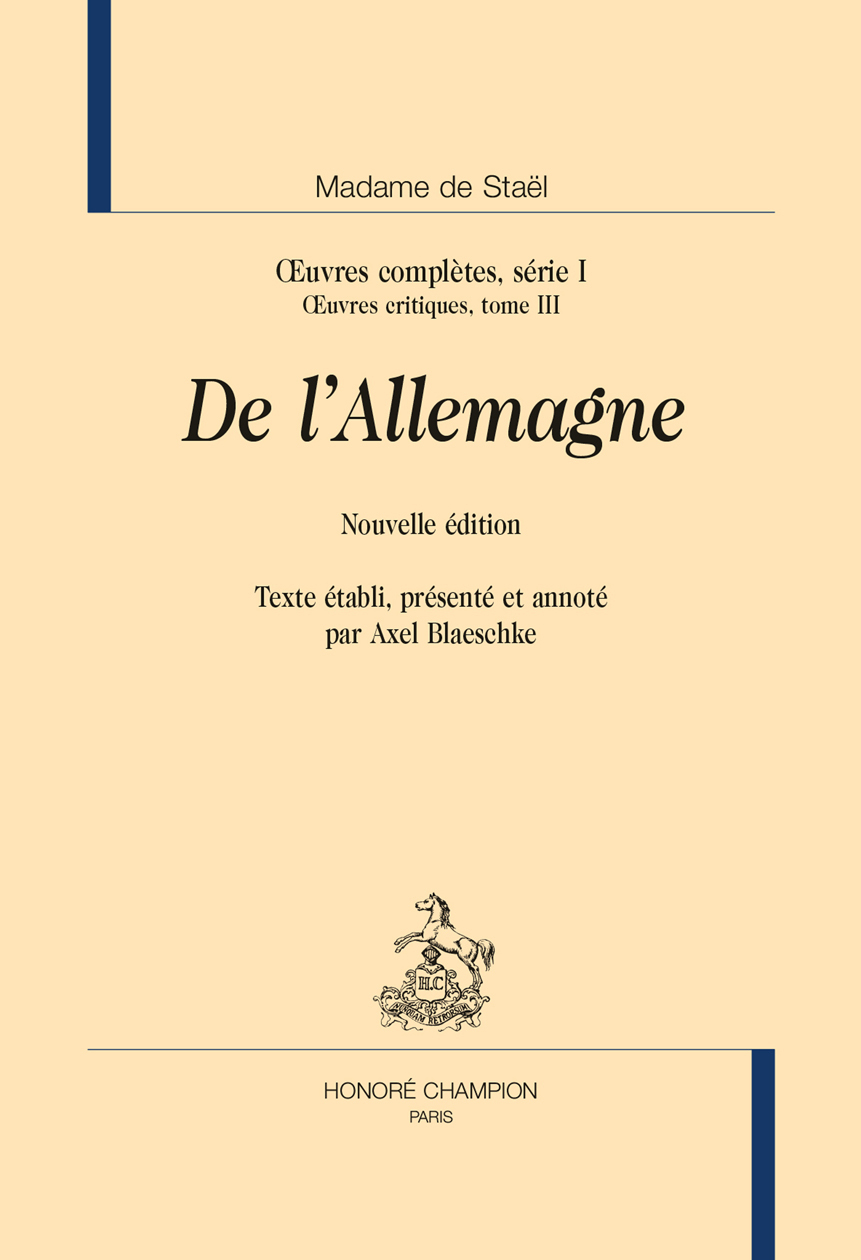 De l'Allemagne