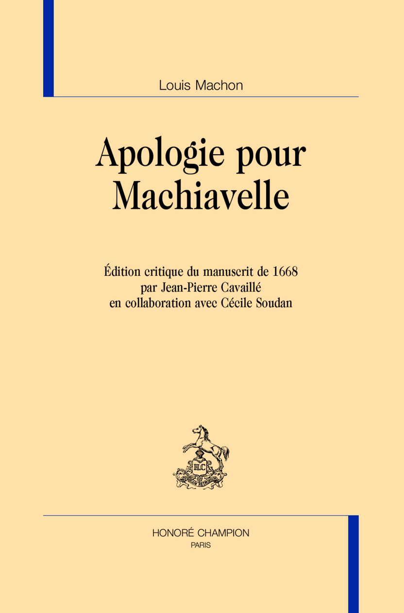 Apologie pour Machiavelle