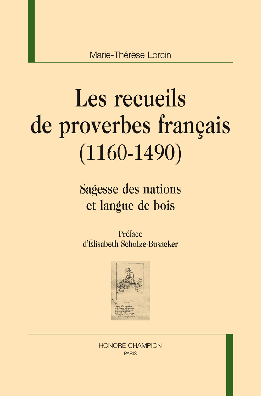 Les recueils de proverbes français (1160-1490)