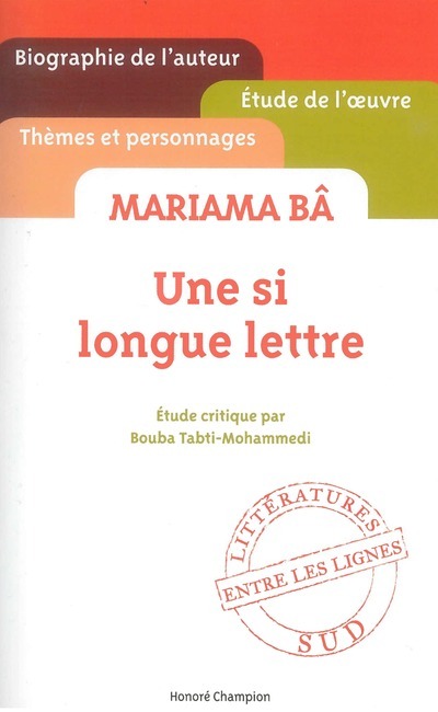 Une si longue lettre de Mariama Bâ