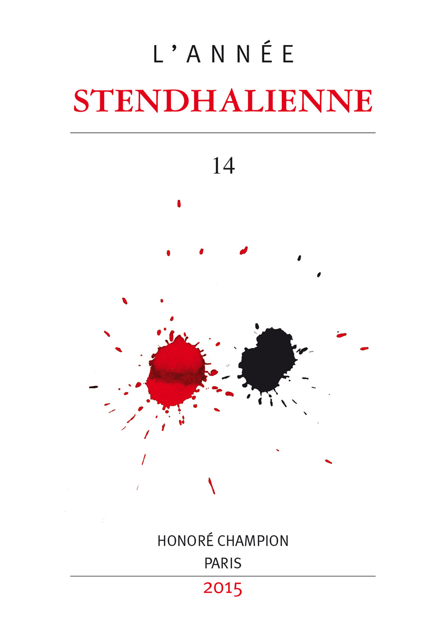 L’Année stendhalienne N°14 - 2015