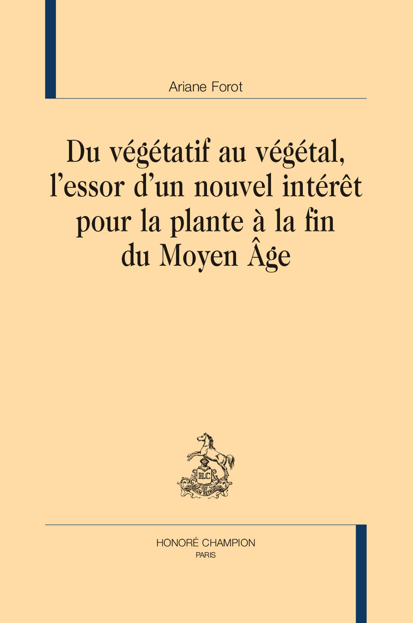 Du végétatif au végétal,