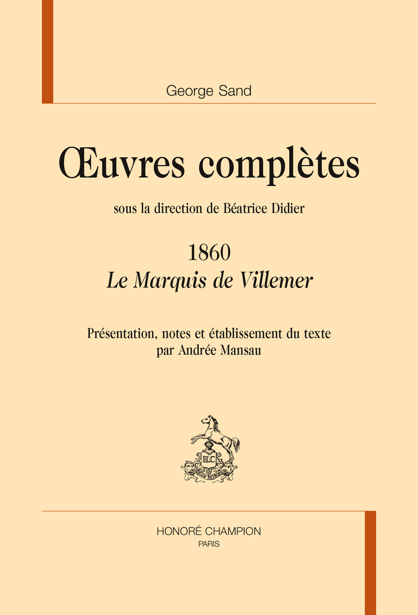Le marquis de Villemer - 1860