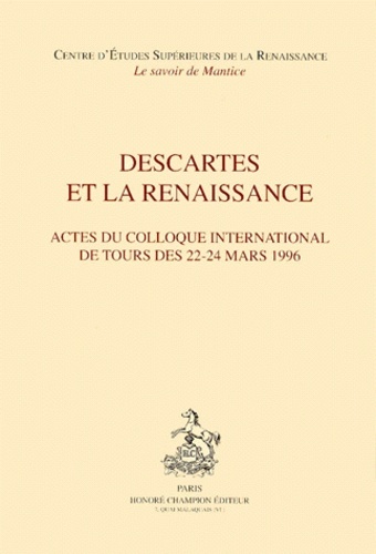 Descartes et la Renaissance