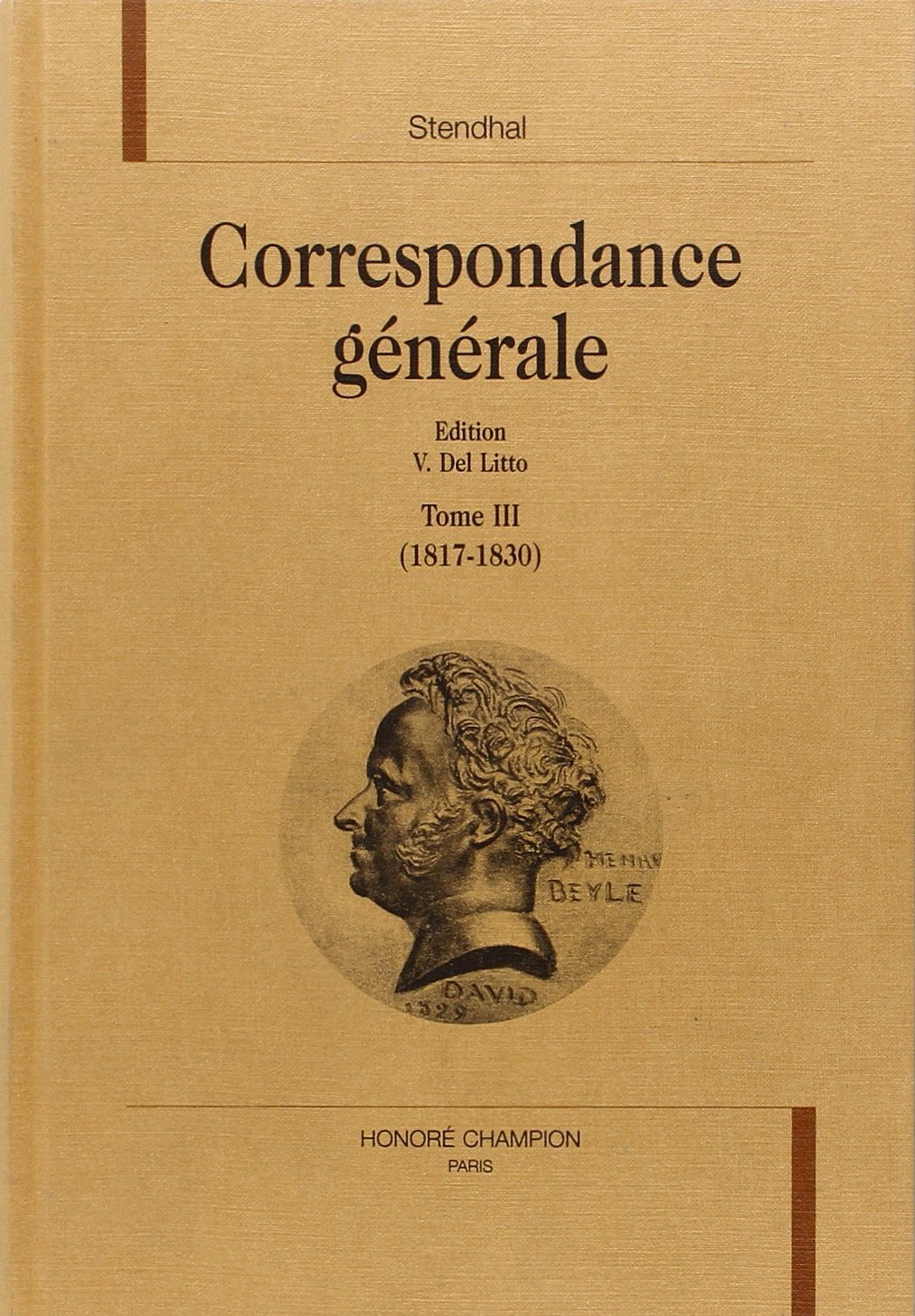 Correspondance générale T3 : 1817-1830