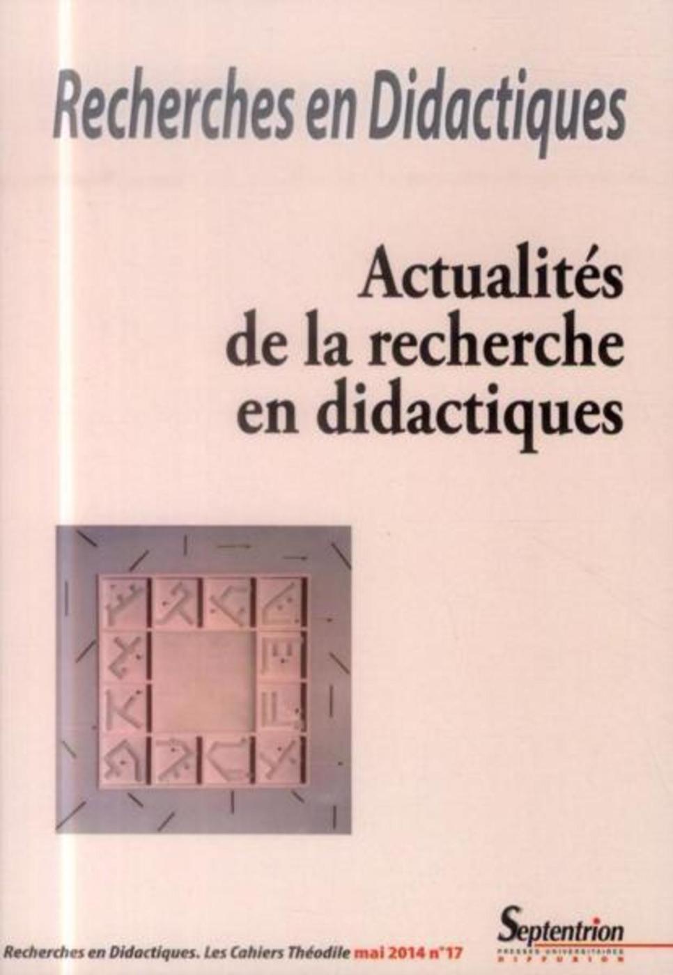 Recherches en Didactiques, n°17/mai 2014