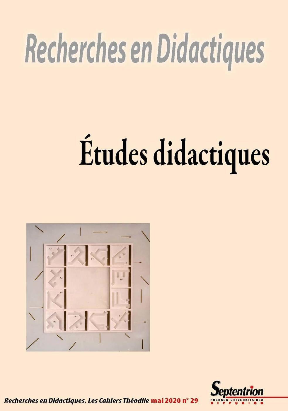 Recherches en didactiques. Etude didactiques