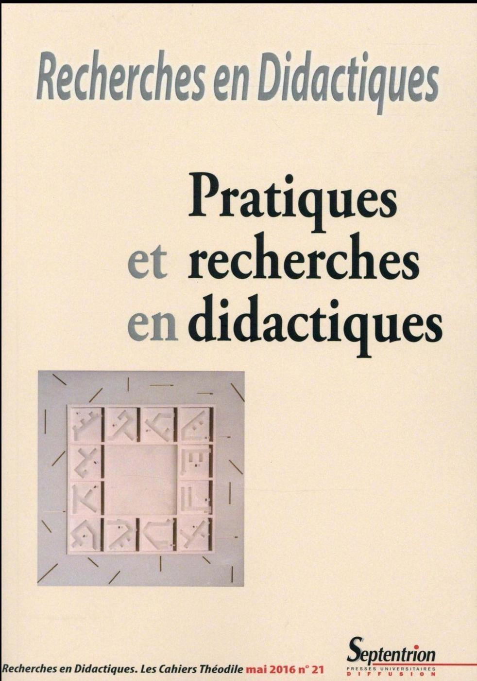 Recherches en Didactiques, n°21/mai 2016
