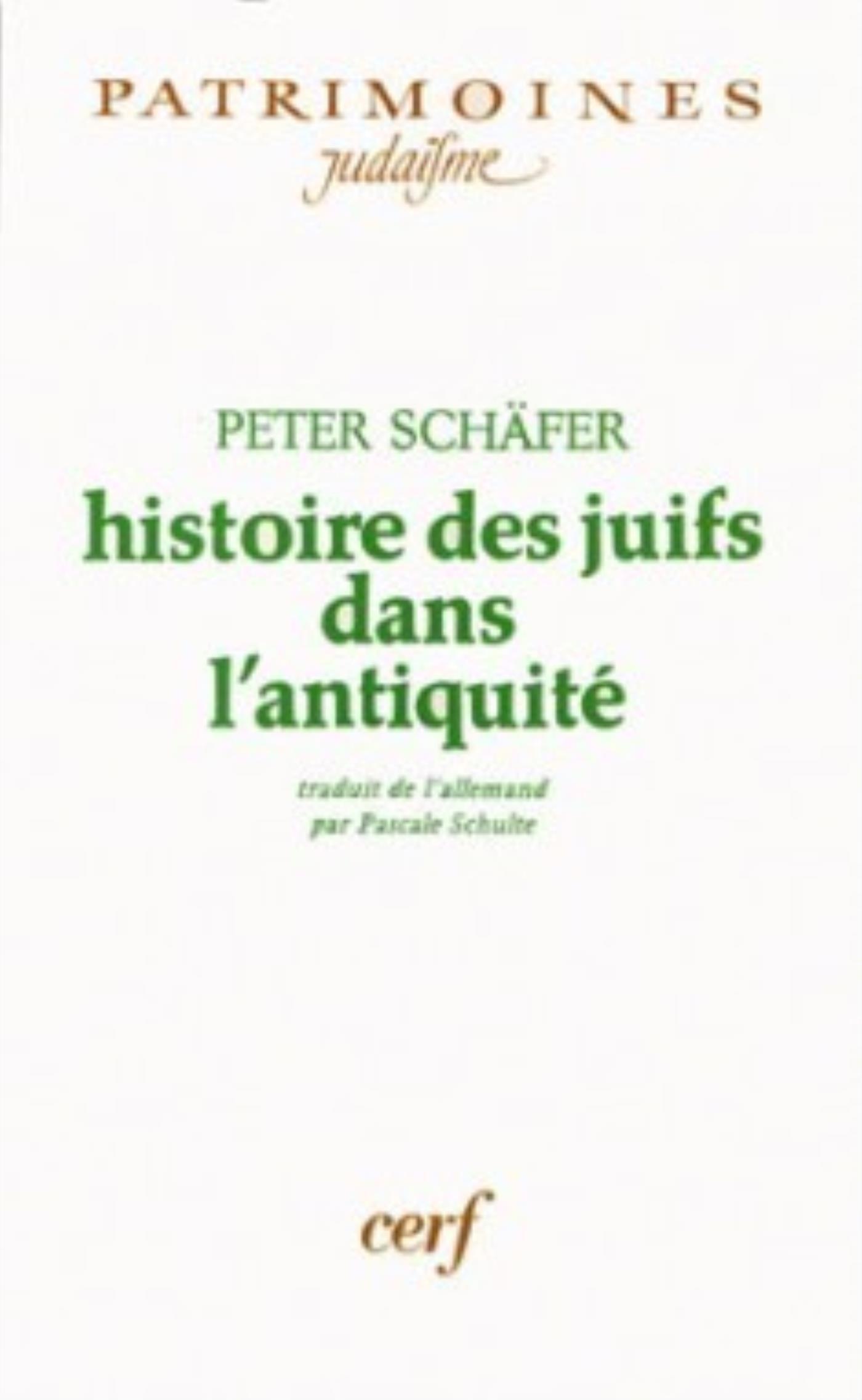 HISTOIRE DES JUIFS DANS L'ANTIQUITÉ