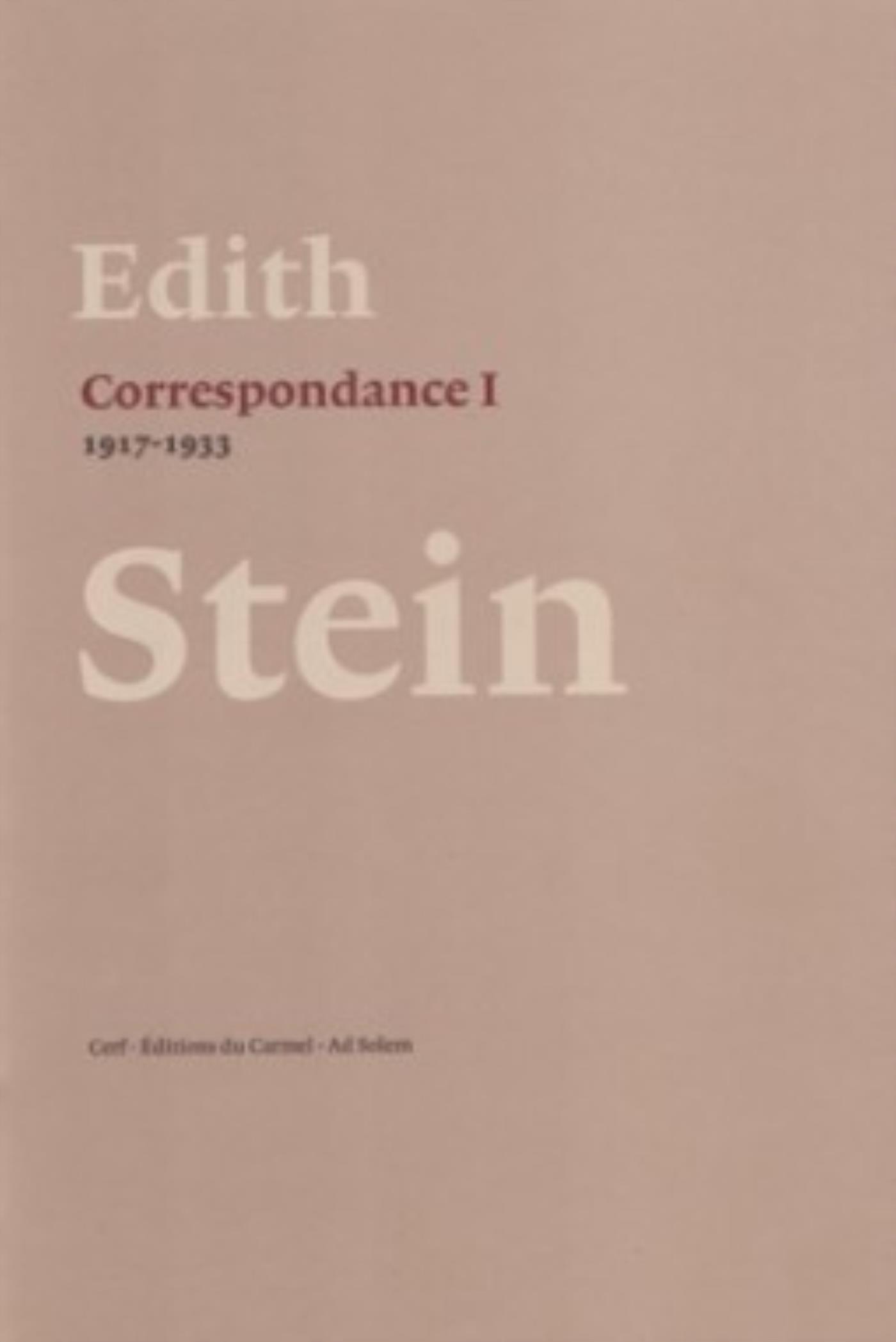 CORRESPONDANCE I