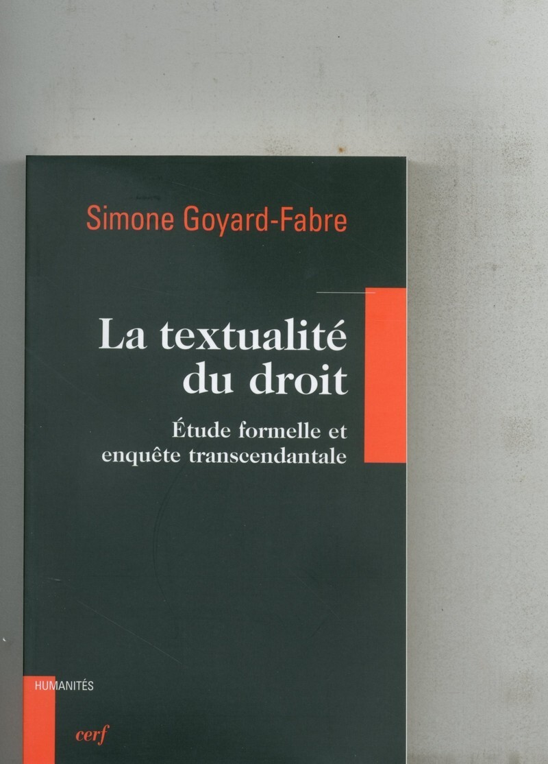 LA TEXTUALITÉ DU DROIT