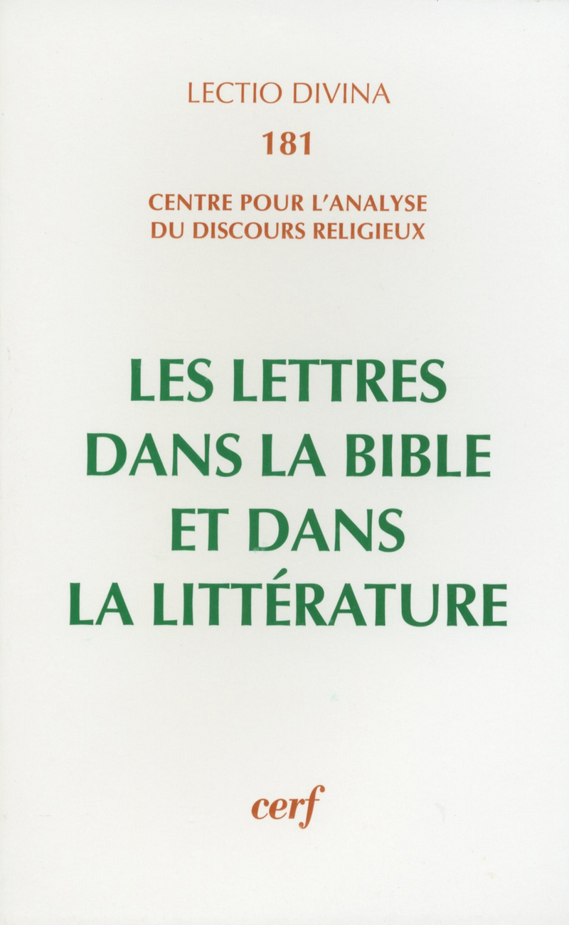 LES LETTRES DANS LA BIBLE ET DANS LA LITTÉRATURE