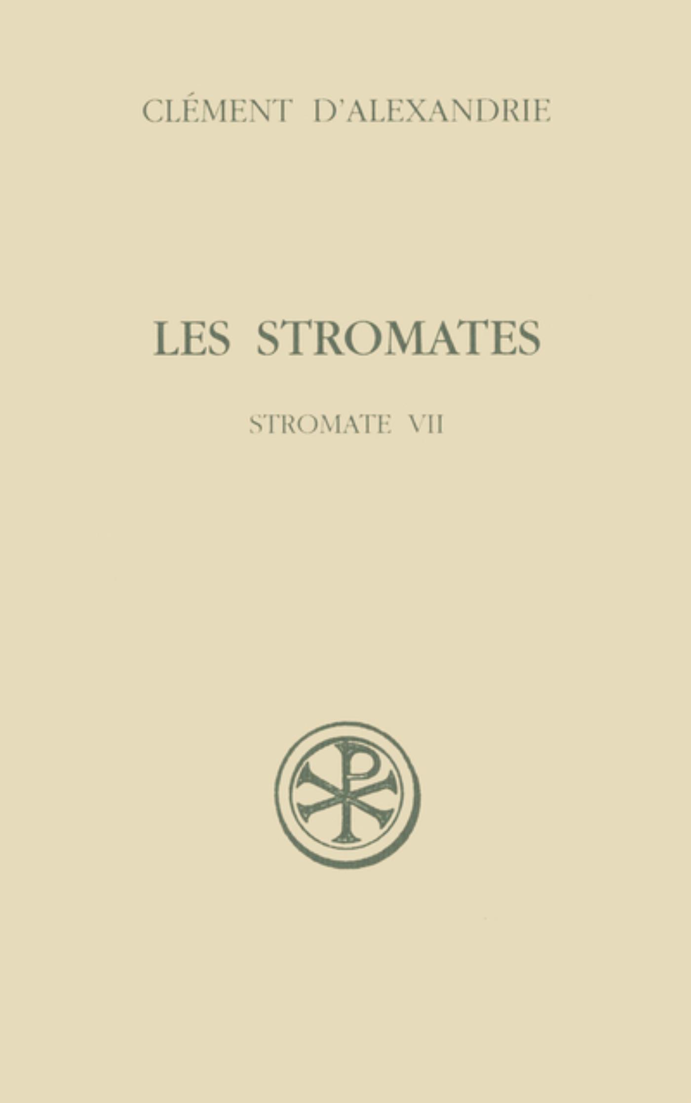 SC 428 LES STROMATES - STROMATE VII
