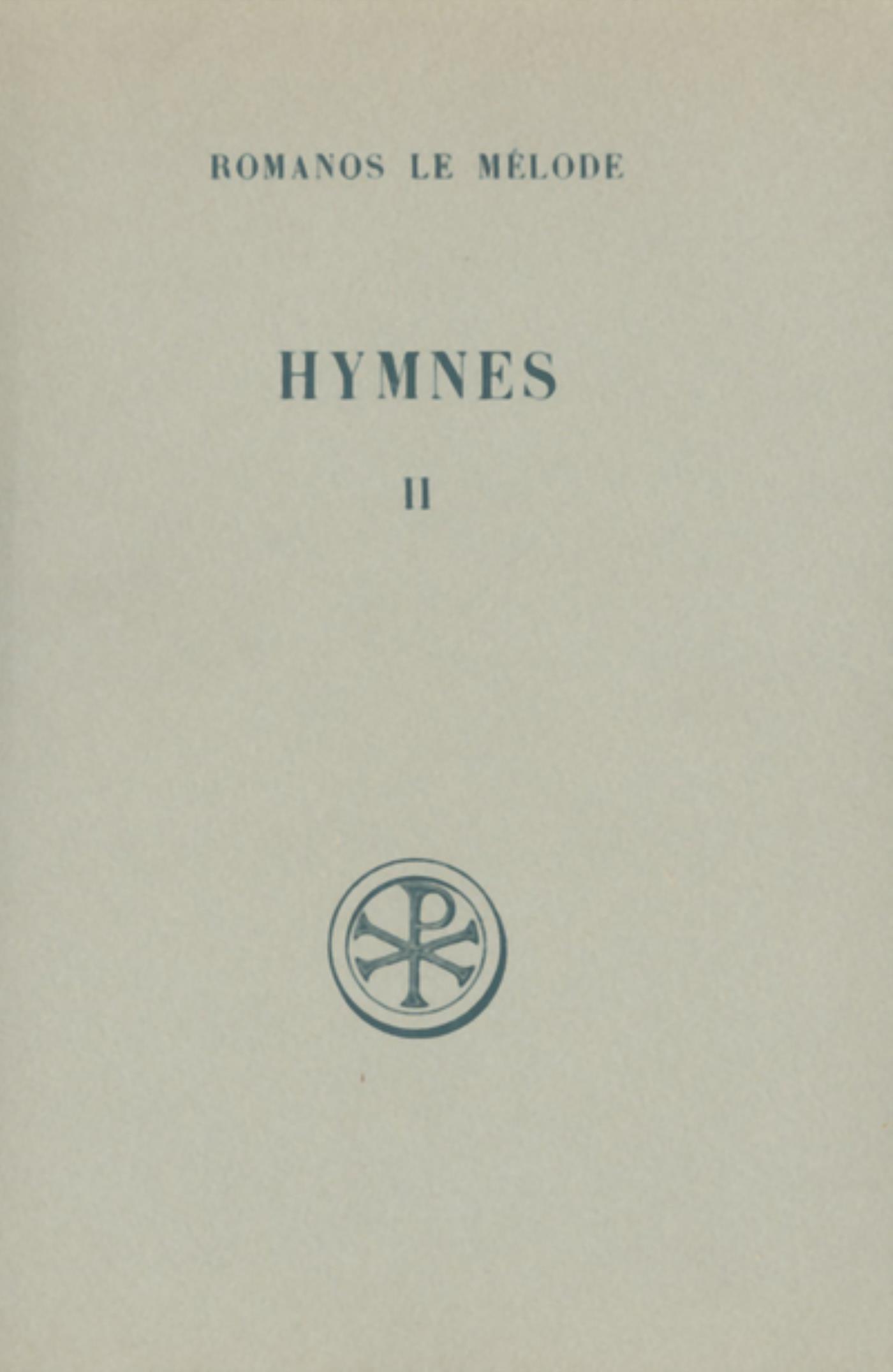 SC 110 HYMNES - TOME 2 NOUVEAU TESTAMENT (IX-XX)