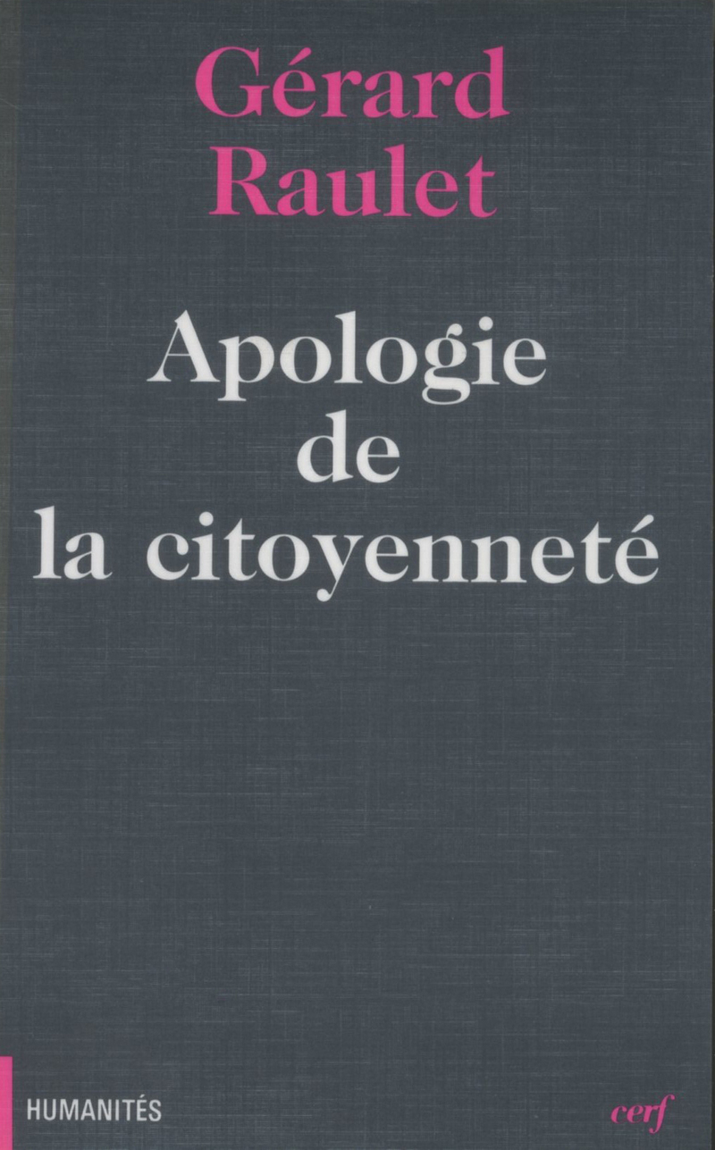 APOLOGIE DE LA CITOYENNETÉ