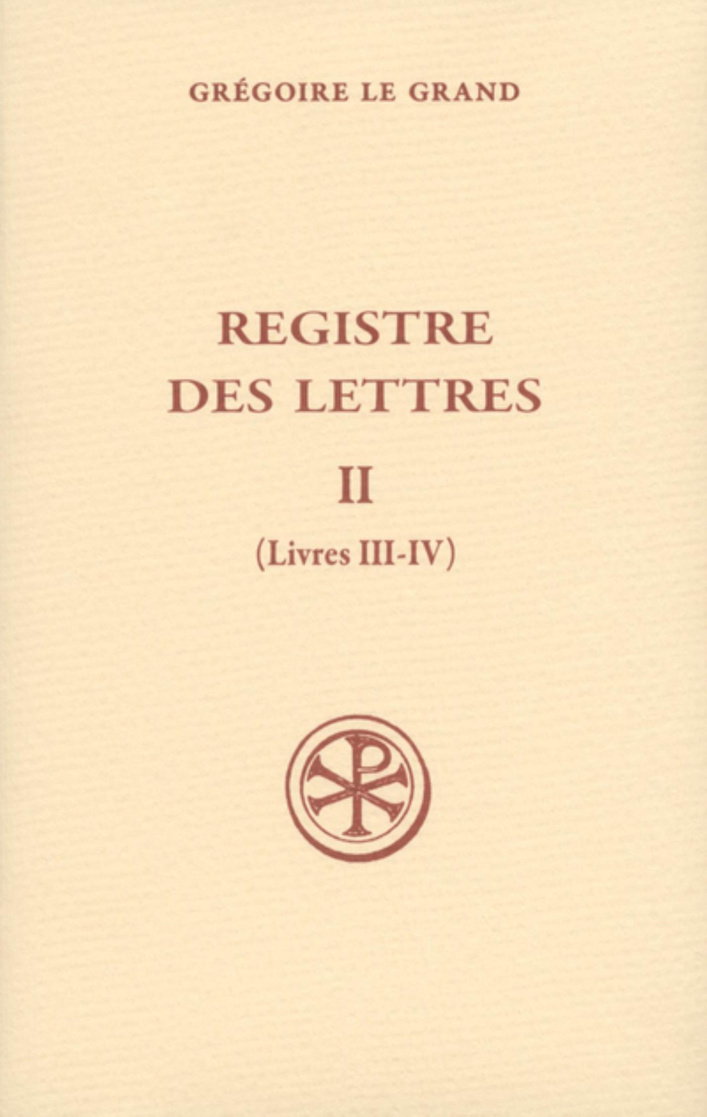 SC 520 REGISTRE DES LETTRES, II