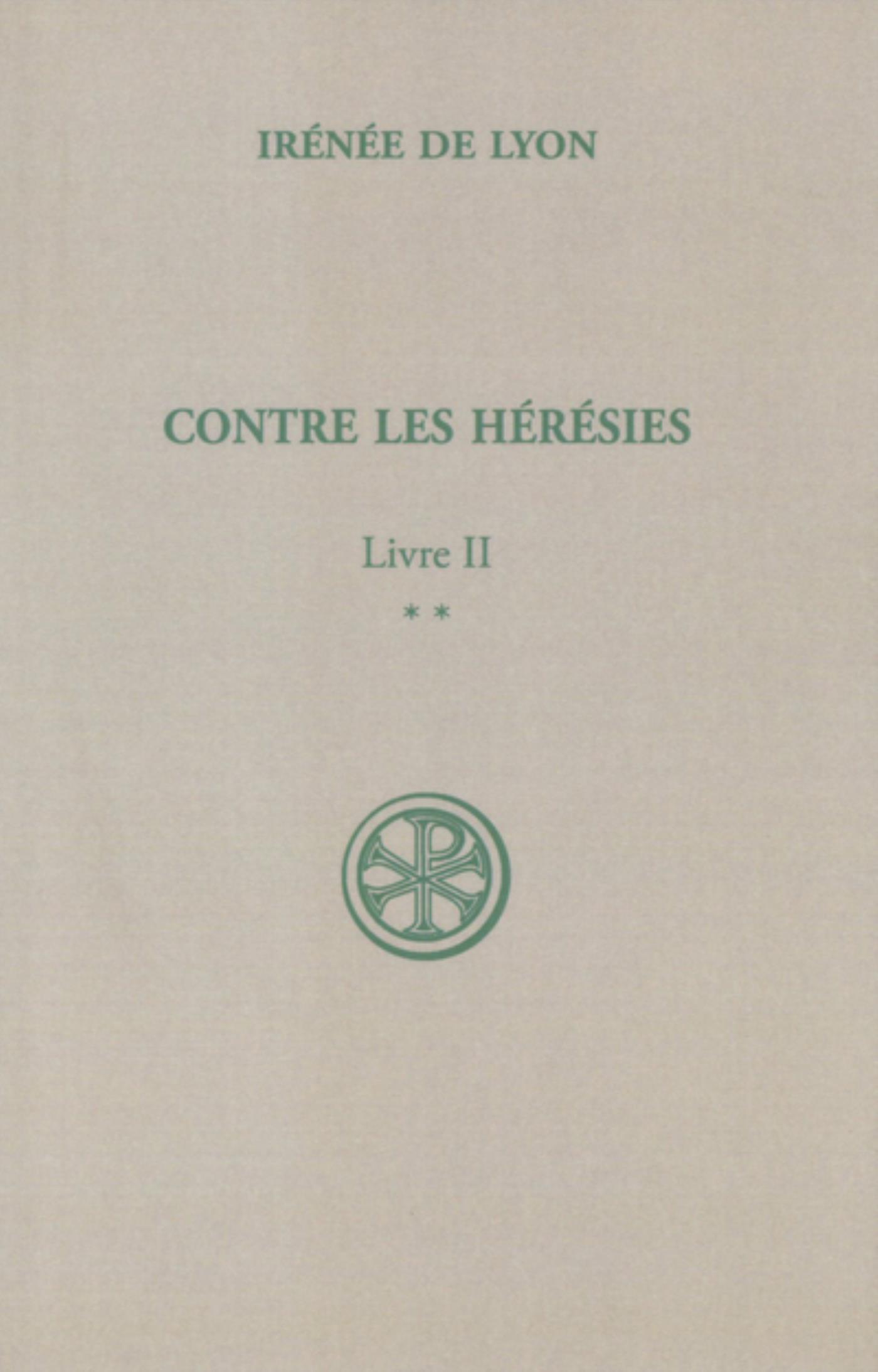 SC 294 CONTRE LES HERESIES LIVRE II-2