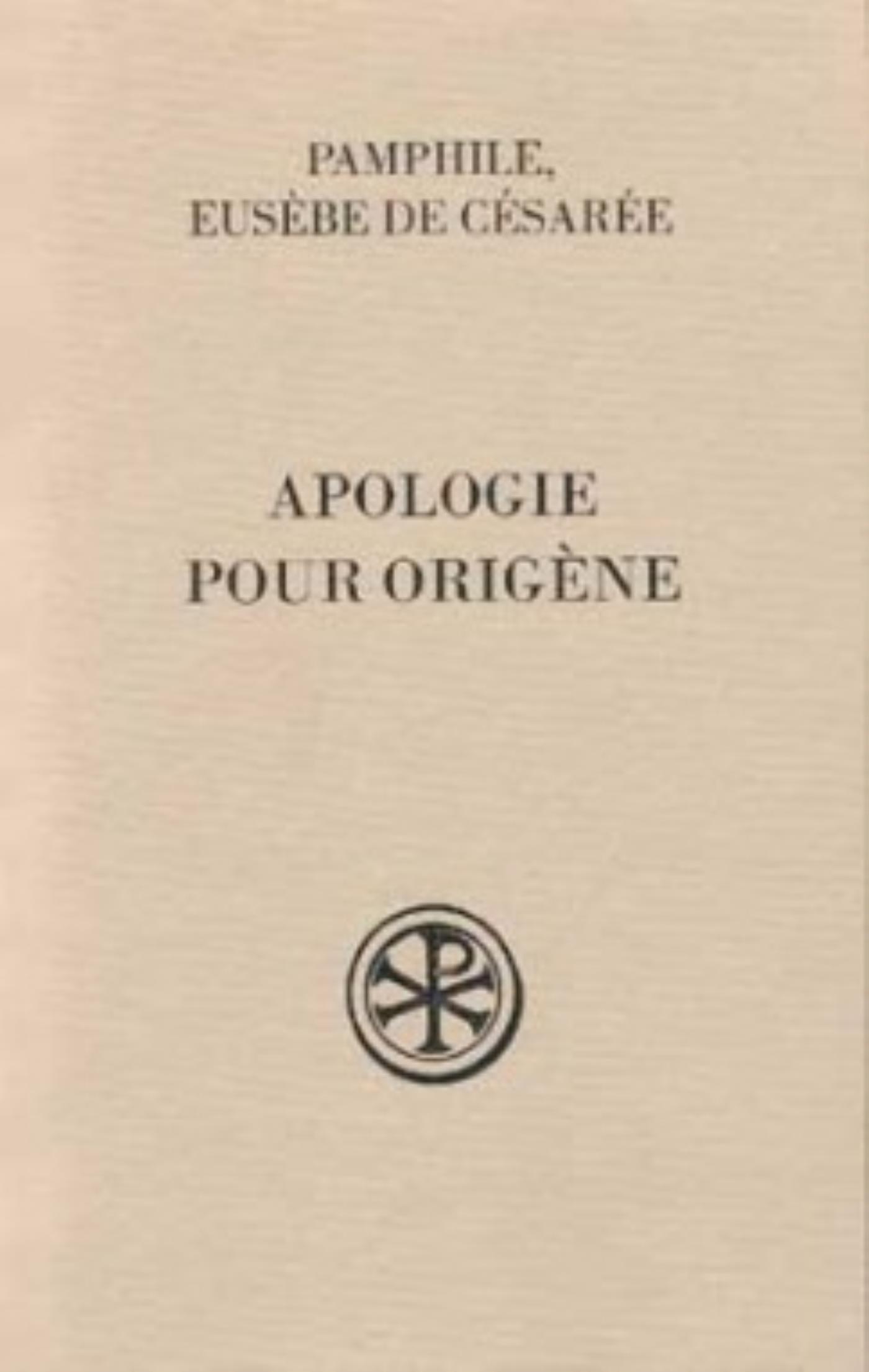 SC 465 APOLOGIE POUR ORIGENE