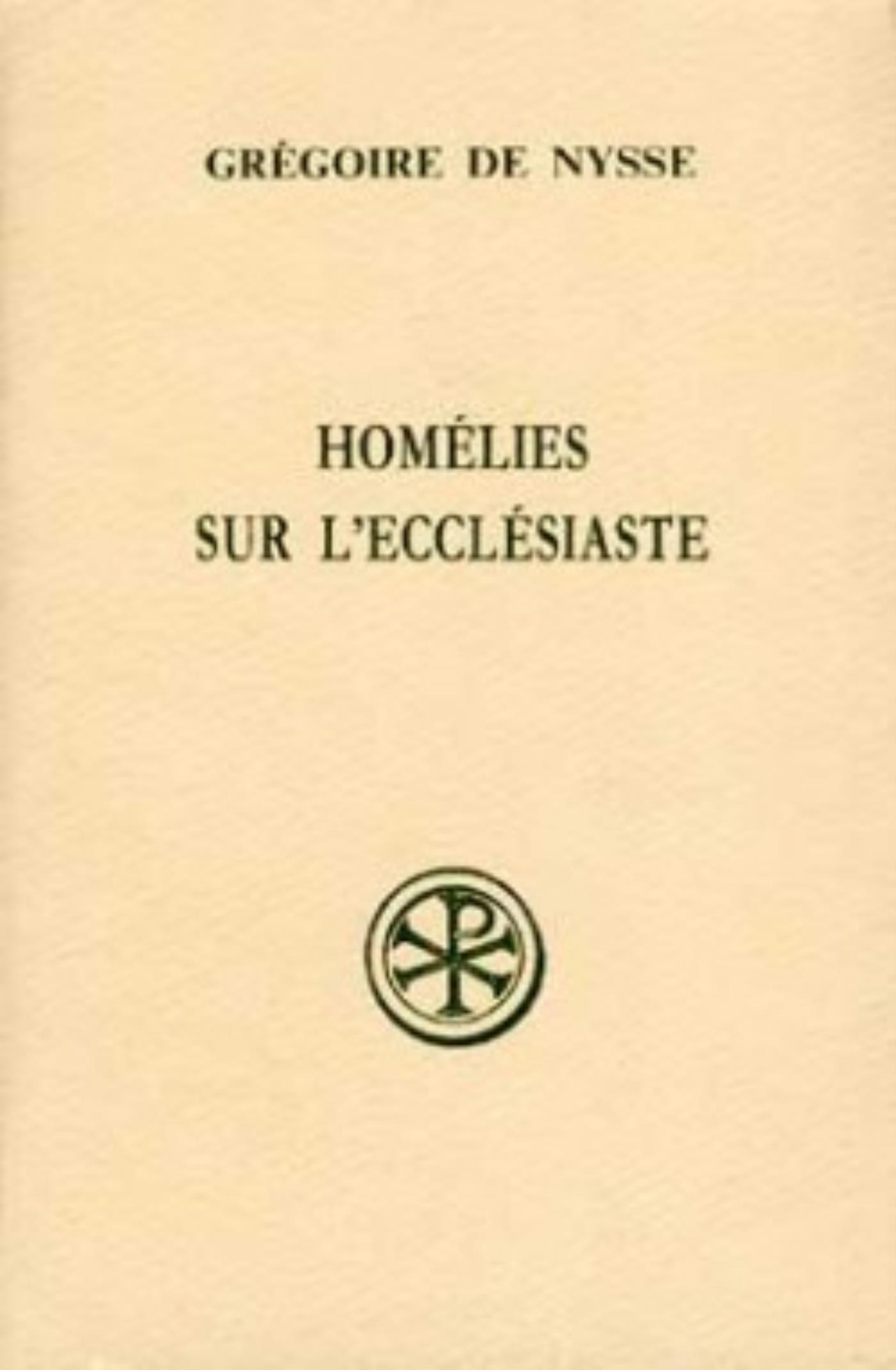 SC 416 HOMELIES SUR L'ECCLESIASTE