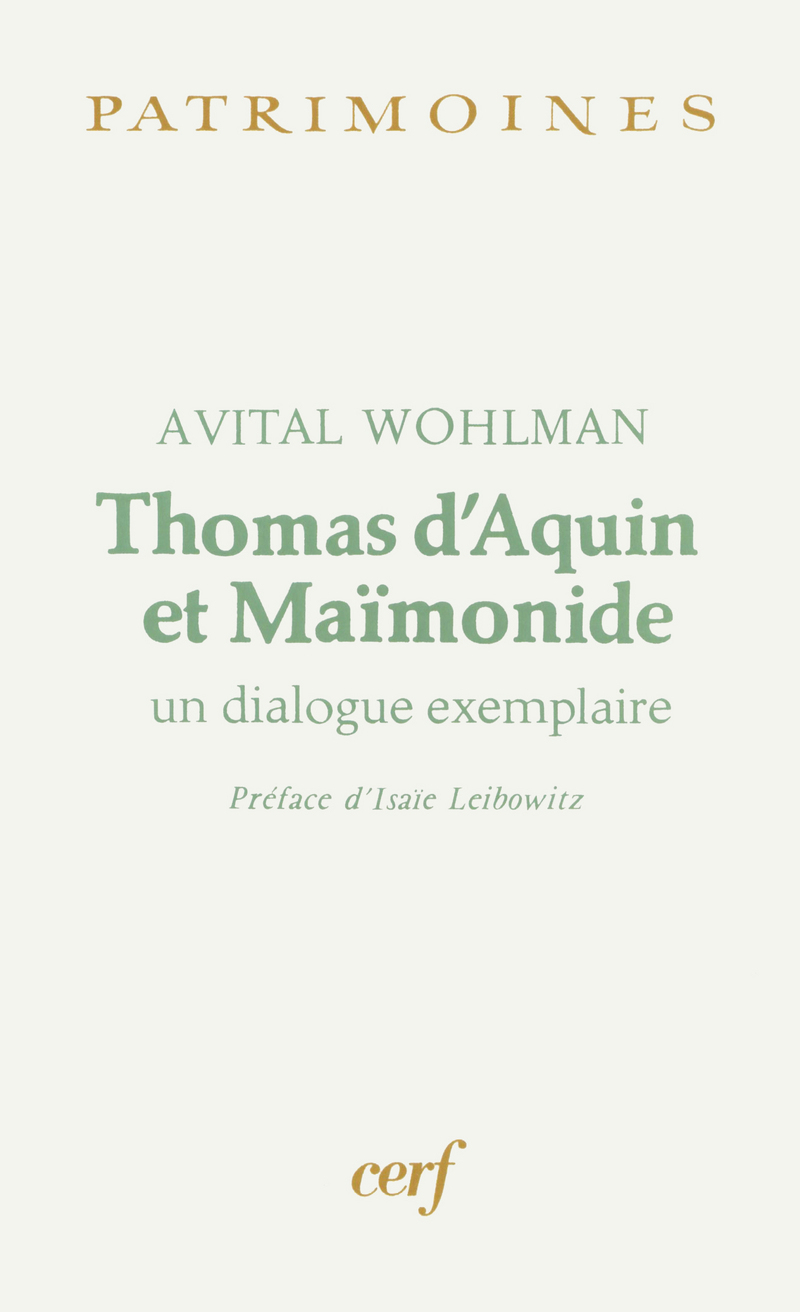 THOMAS D'AQUIN ET MAÏMONIDE