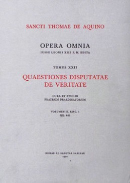 QUAESTIONES DISPUTATAE DE VERITATE - TOME 22