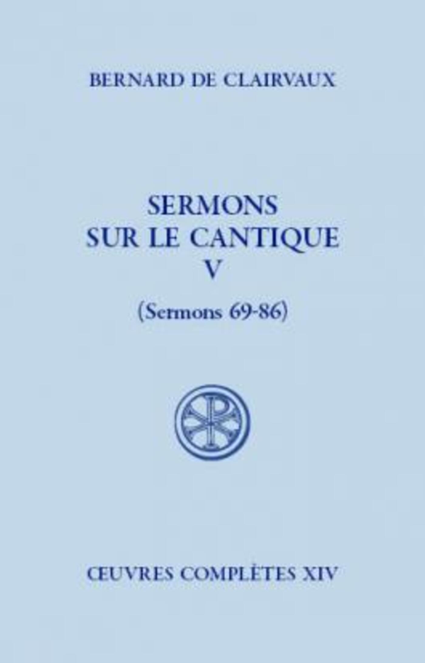 SC 511 SERMONS SUR LE CANTIQUE, V