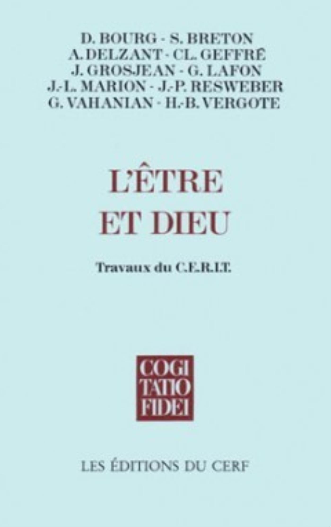 L'ÊTRE ET DIEU