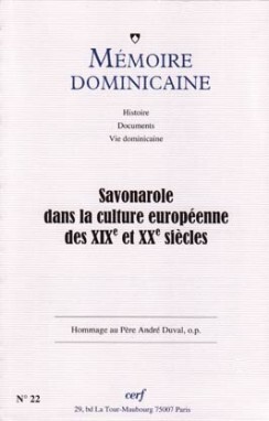 SAVONAROLE DANS LA CULTURE EUROPÉENNE DES XIXE ETXXE SIÈCLES