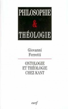 ONTOLOGIE ET THÉOLOGIE CHEZ KANT
