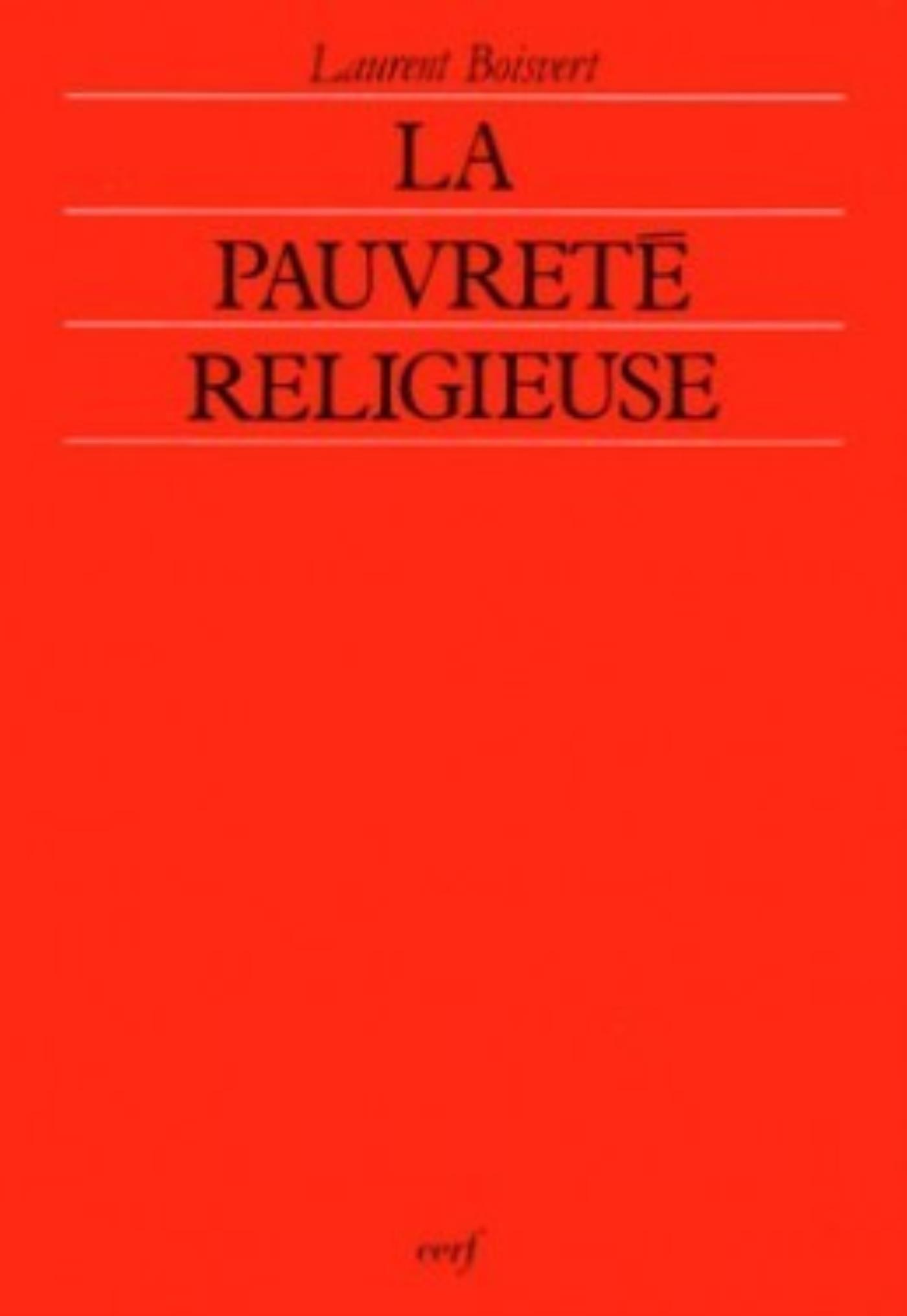 LA PAUVRETE RELIGIEUSE